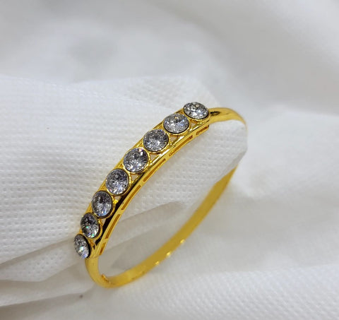 Brilliant Gold Crystal Cuff Bracelet - ZQ Collection