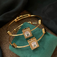 Silver Spark Bangle Set For Women