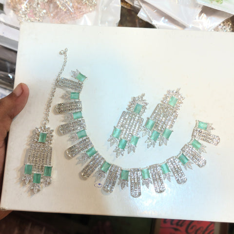 Mint Radiance Jewelry Set For Women